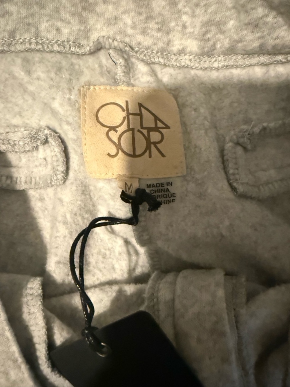 New with tag Chaser Light Gray sweatpants with tapered cuffs